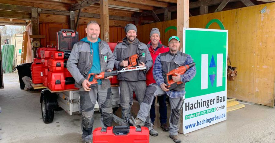 Übergabe der neuen HILTI Geräteflotte